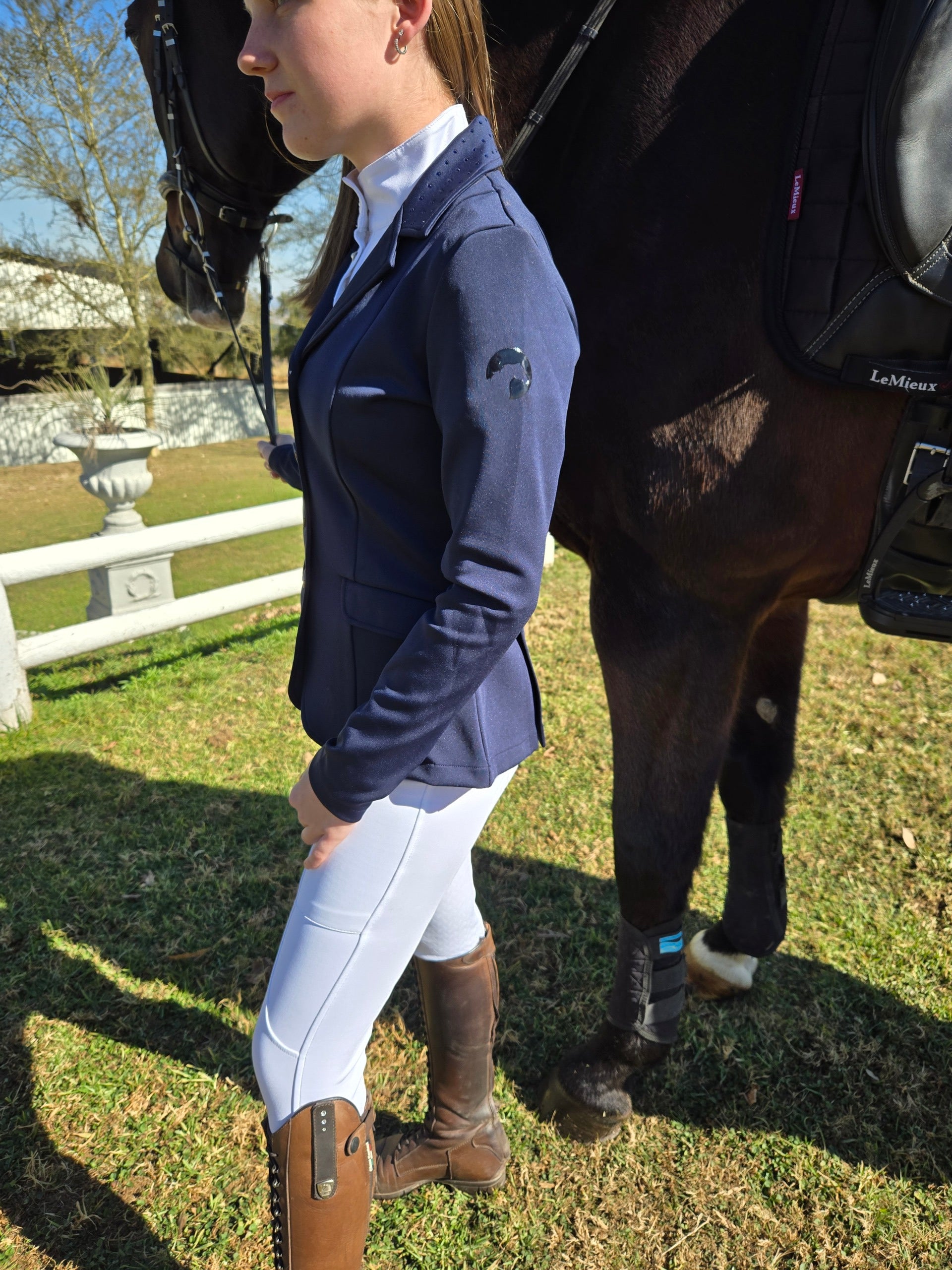Jacket Solo Diamante Collar